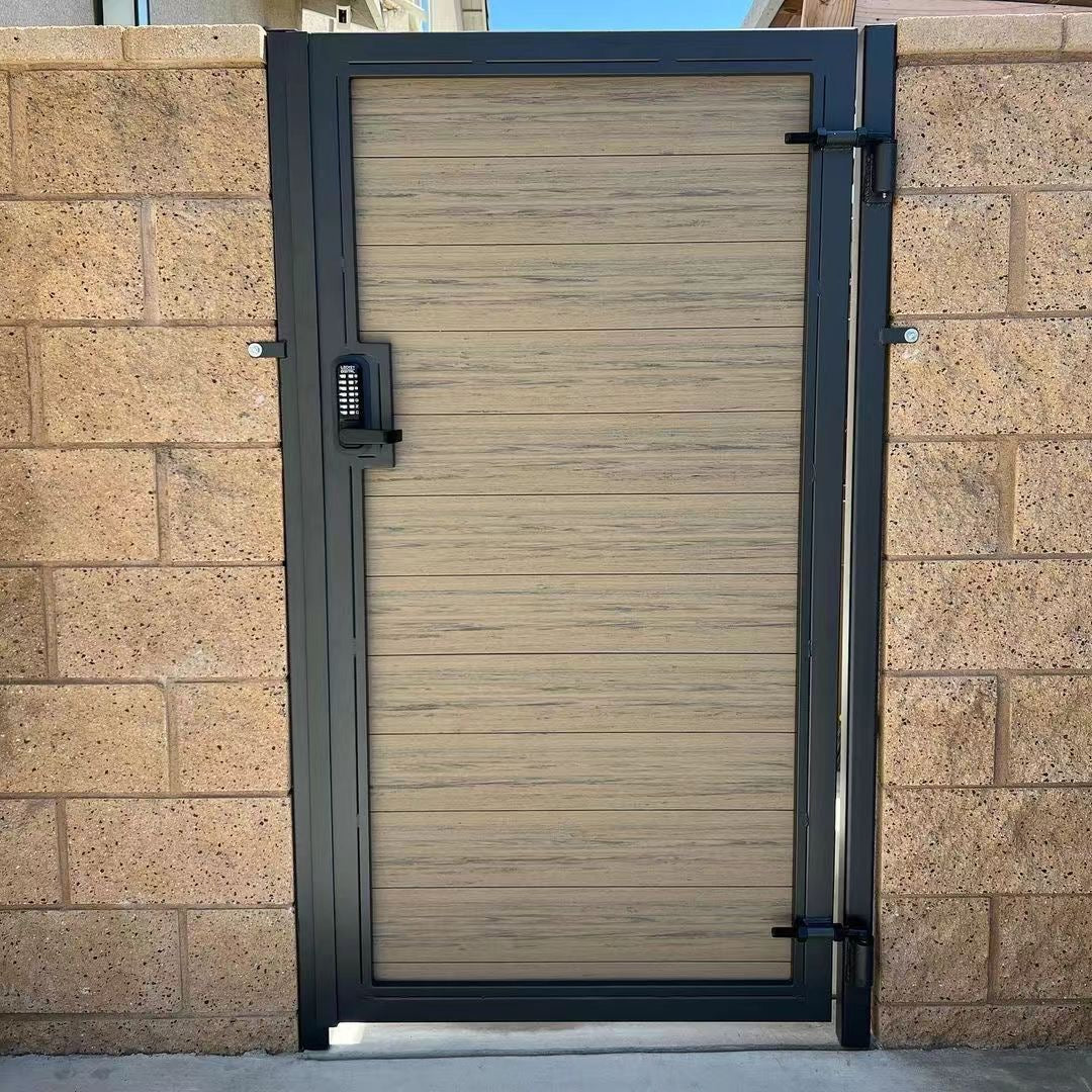 Wood plastic composite outdoor fence panels 