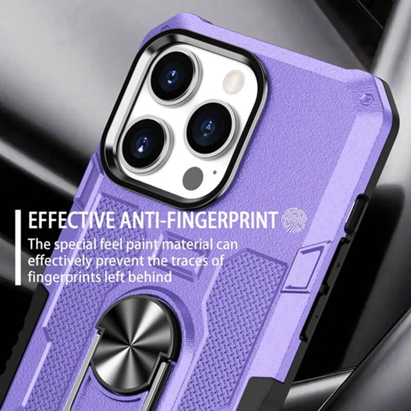 Super durable shockproof armor case with ring holder for iPhone 16 15 14 13 Pro 