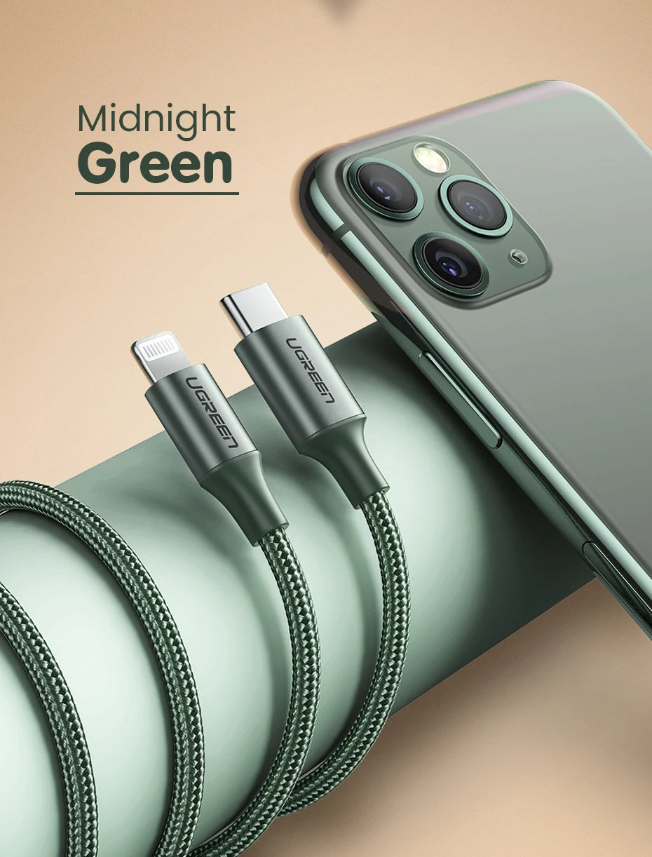 Ugreen MFi USB-C Lightning Fast Charging Cable 20W For iPhone