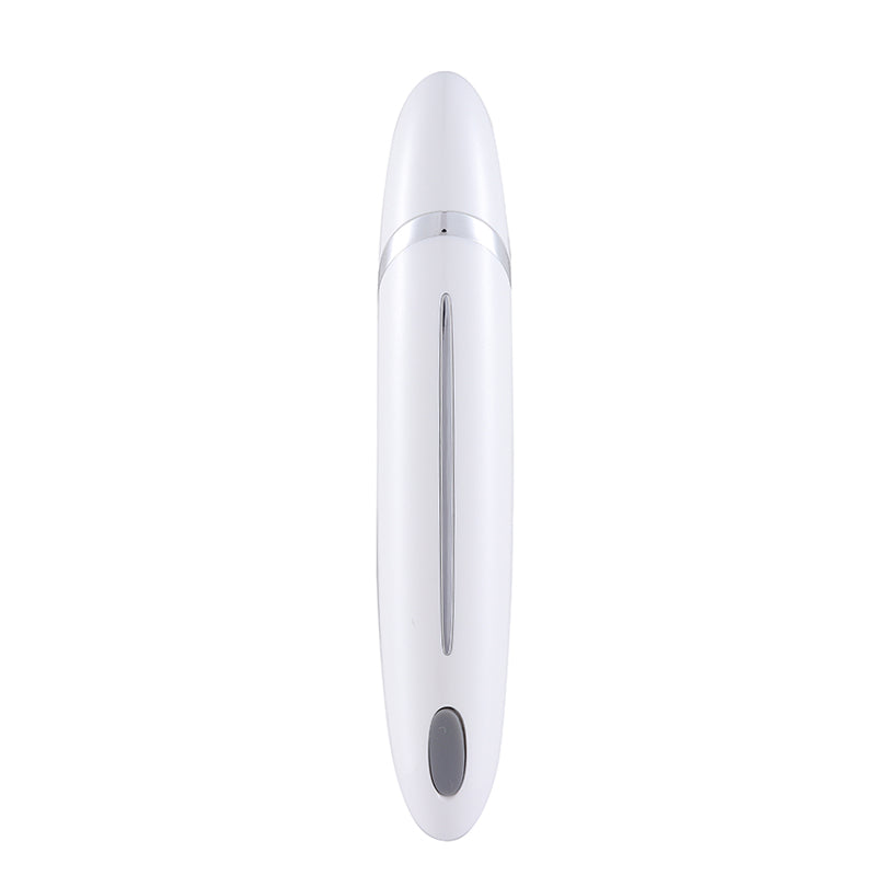 Portable rechargeable electric beauty eye massager pen, high frequency vibration, hot compress 