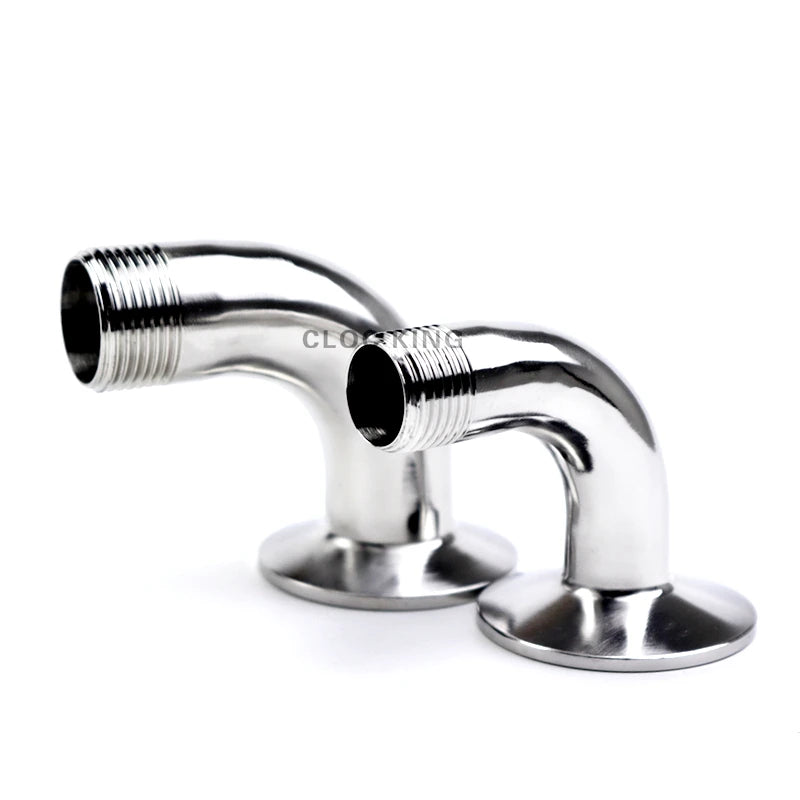3/8" 1/2" 3/4" 1" BSPT Male 1.5" Tri Clamp 90 Degree Elbow SS304/316L Stainless Steel Sanitary Pipe Fitting Home Brew Beer Wine - Daisan Mart