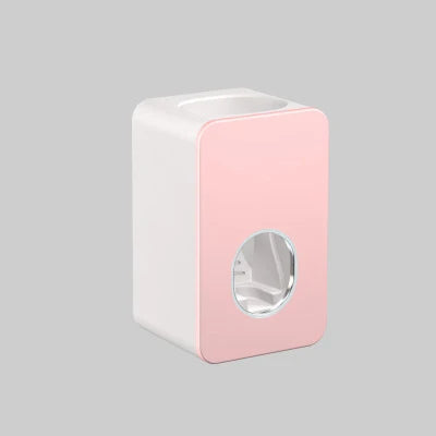 Automatic Toothpaste Dispenser Dust-proof Toothbrush Holder Wall Mount Stand Bathroom Accessories Set Squeezer