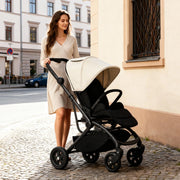 3-in-1 Multi-Function Stroller with Bag &amp; Foldable Baby Cradle