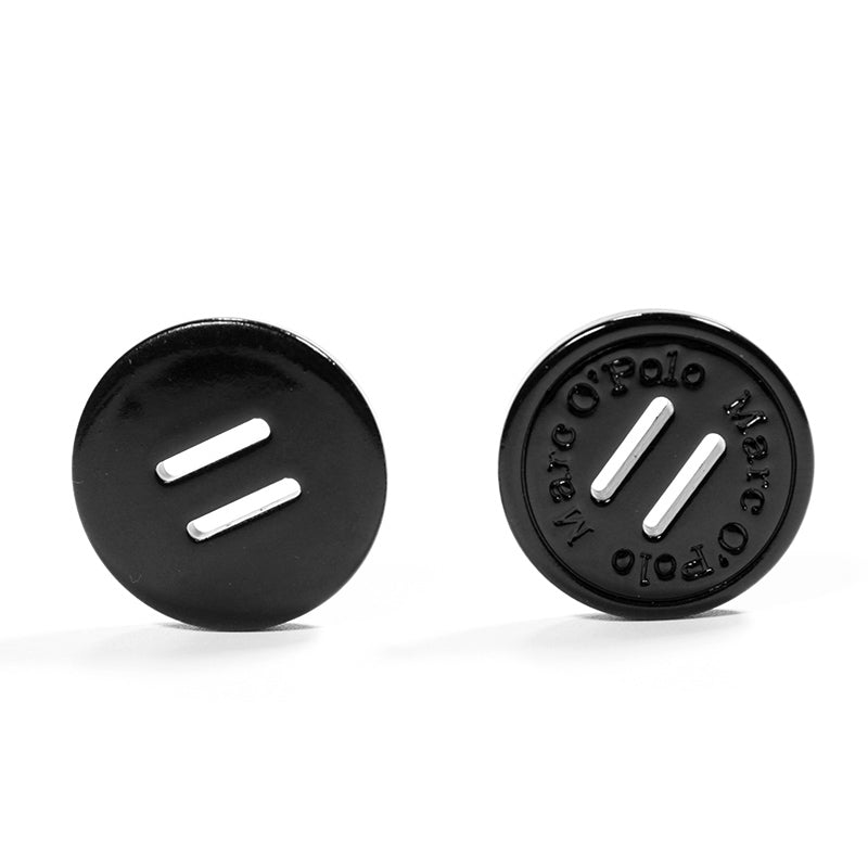Nút nhựa resin tròn 2 lỗ, logo riêng, sỉ áo khoác - Daisan Mart
