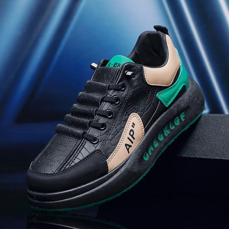 Giày Thể Thao Nam Đế Dày Thoáng Khí Nâng Chiều Cao