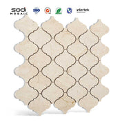 Factory Price Natural Italian Lantern Bianco Beige Parquet Marble Mosaic Floor and Wall Tiles for Hotel 