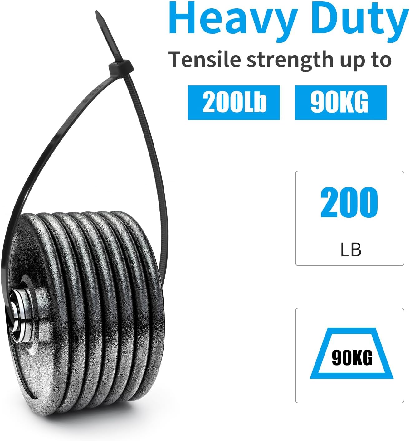 Dây buộc nhựa XINGO 16 inch màu đen chống tia UV