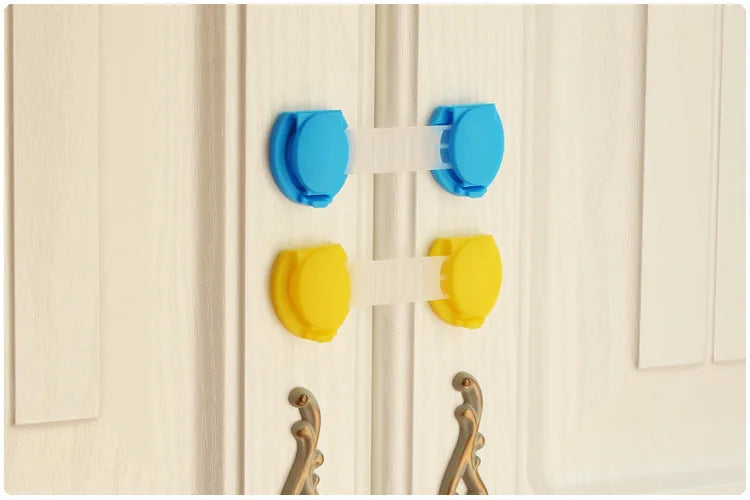 5PCs Door Lock Baby Safety Home Baby Protection Refrigerator Drawer Lock For Kids Safety Security Protector Baby Care - Daisan Mart