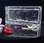 Decorative hollow glass block wholesale price many designs square wall decoration hollow glass block brick 