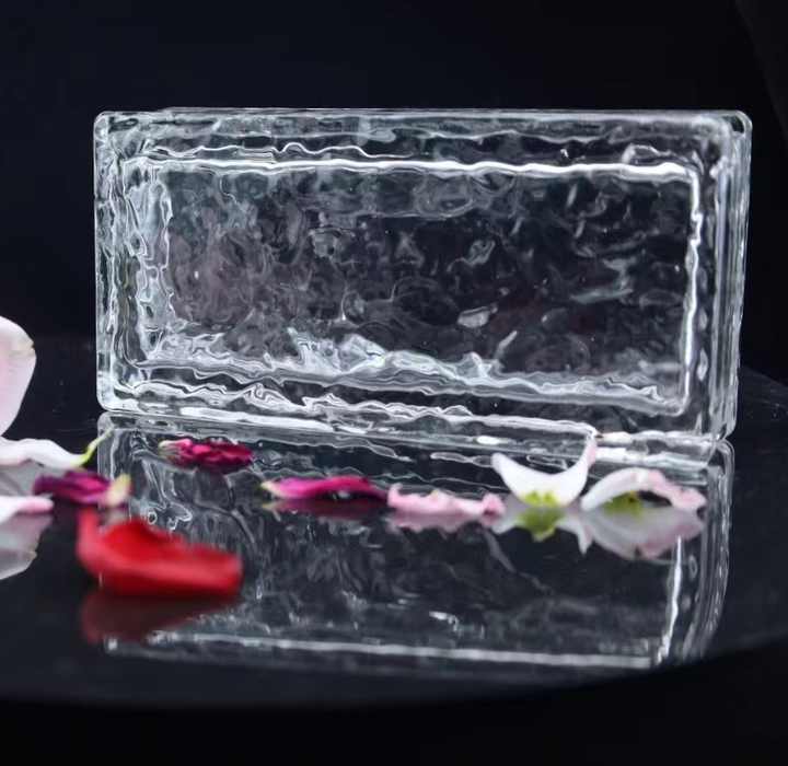 Decorative hollow glass block wholesale price many designs square wall decoration hollow glass block brick 