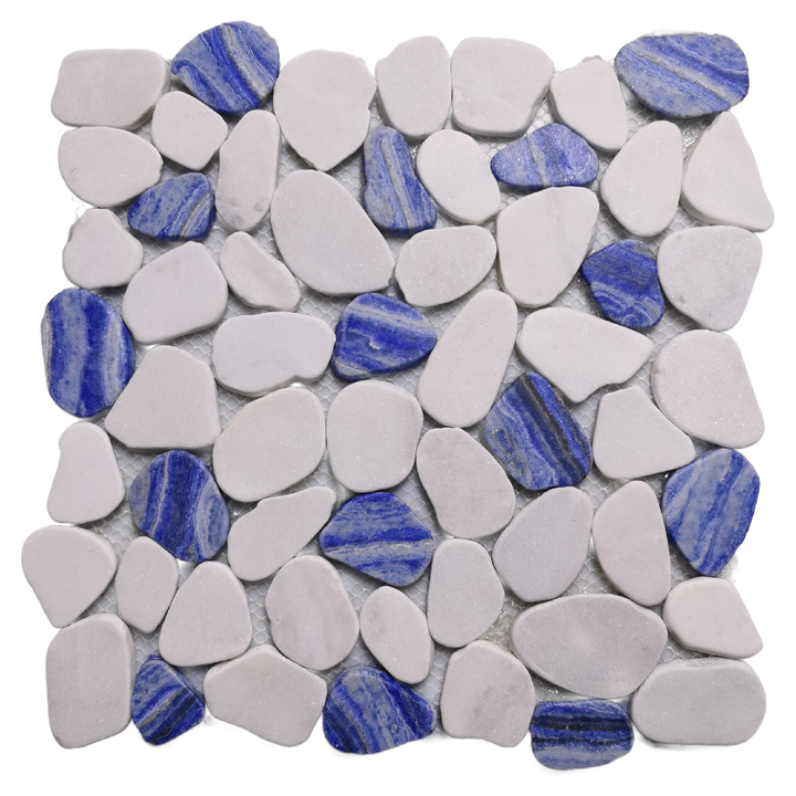 OMK Factory high-end Cobblestone marble mosaic tiles for luxury home decoration 