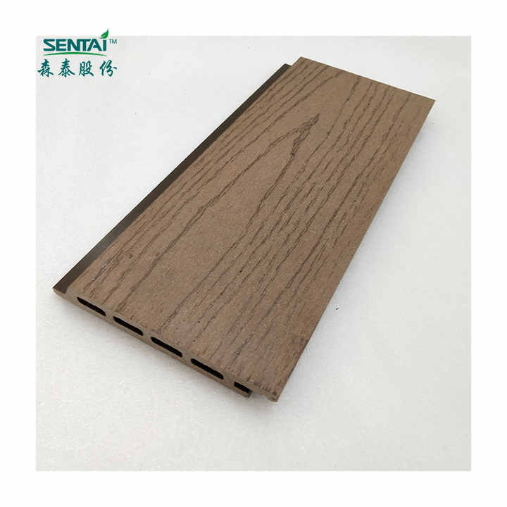 Outdoor waterproof WPC composite decorative wall panel 137*18mm Embossed wood plastic composite decorative wall panel ST02F 