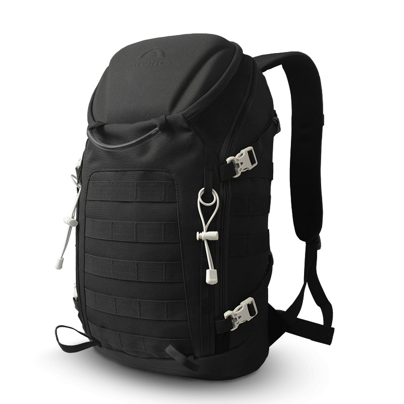 AIONE tactical backpack for outdoor sports, hiking, climbing, camping, with EVA shell, zipper and polyester lining. 