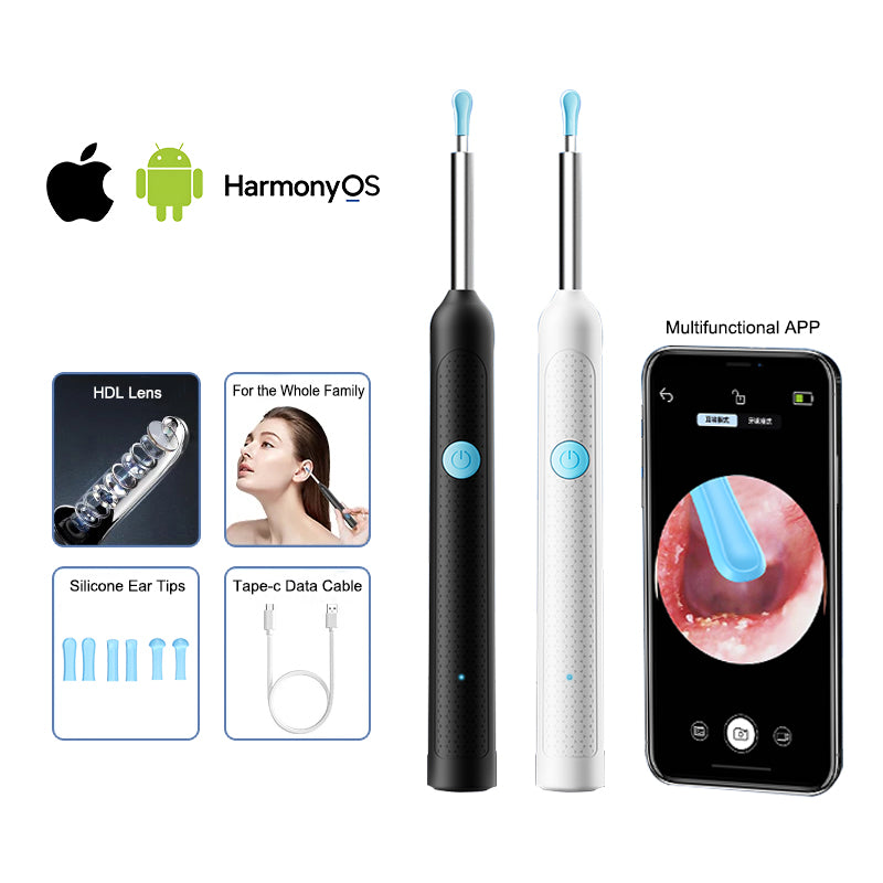 WIFI Ear Cleaner with 1080HD Camera, Wireless Earwax Removal Tool with Visual Image 