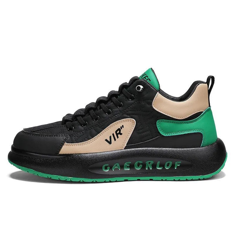 New Breathable Thick Sole Men's Skateboarding Shoes with Comfortable Casual Sports Shoes Elevated Men's Board Shoes