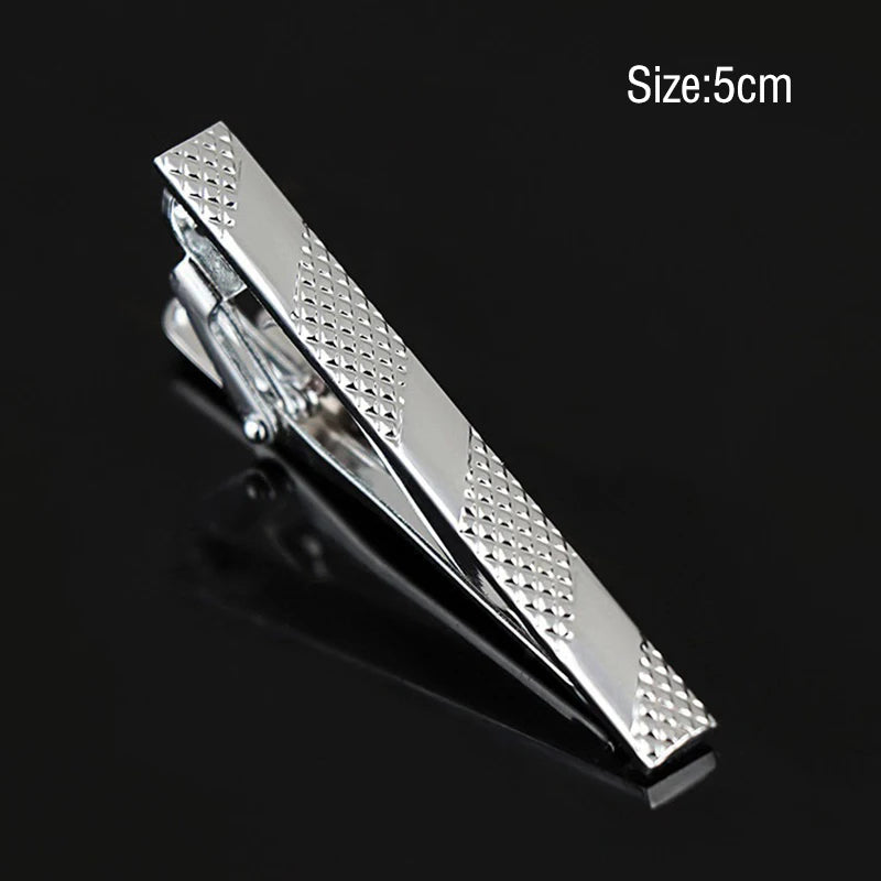 男士條紋領帶夾 時尚簡約款