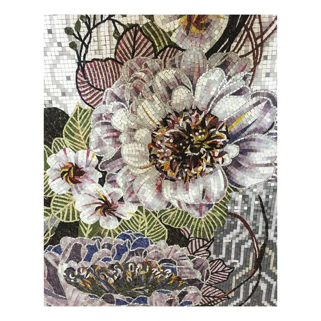 3D handmade flower mosaic decoration 