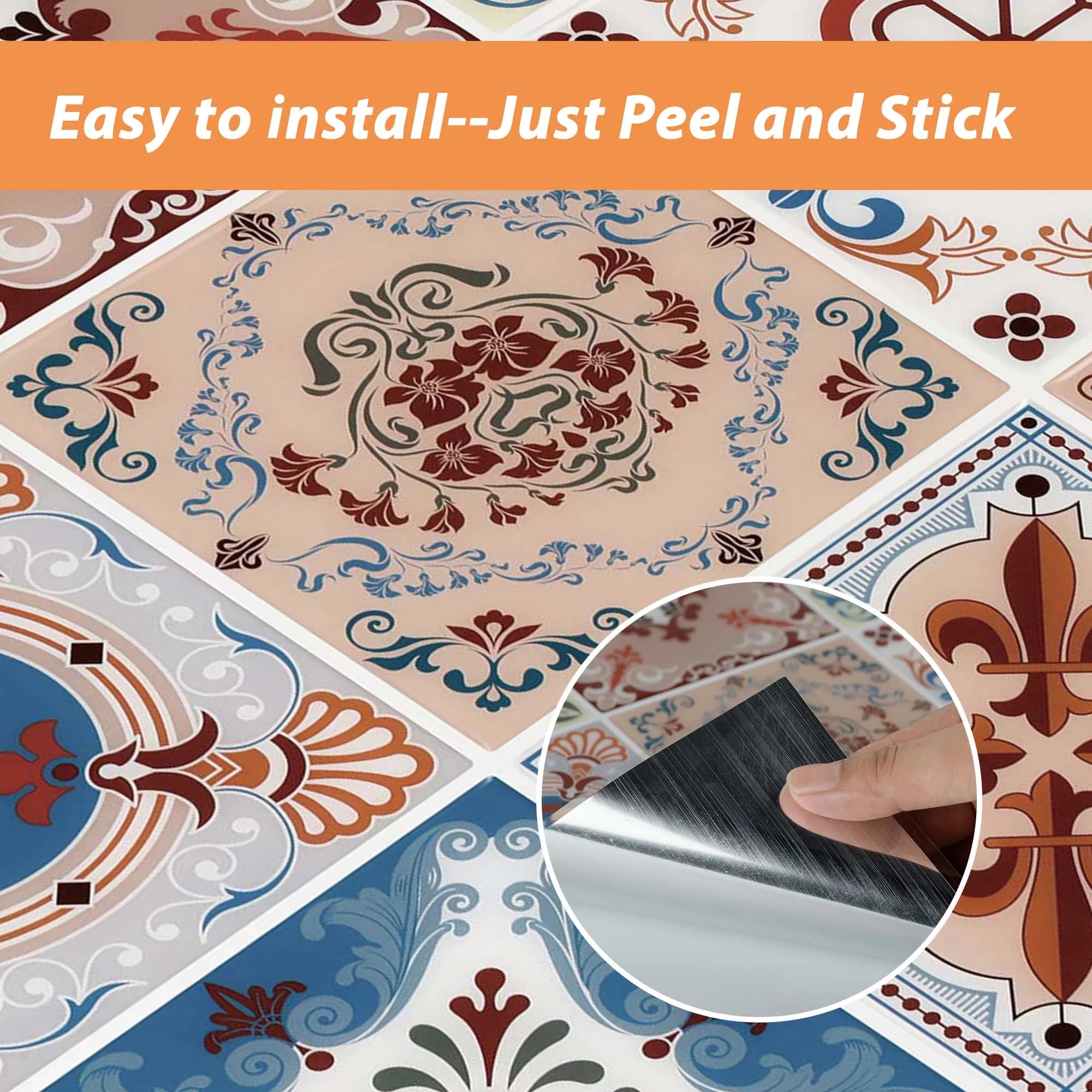 Gạch Dán Tường Morocco Chống Cháy Trang Trí Jeedeson