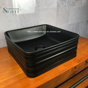 SDAYI Matte black sanitary ware Toilet Lavabo Kitchen cabinet Sink Wash basin 