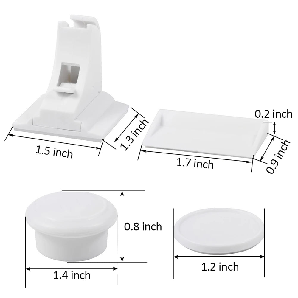 Baby Safety Lock Invisible Lock Kids Security Drawer Latch Cabinet Door Magnetic Child Safety Lock Limiter  Children Protection - Daisan Mart