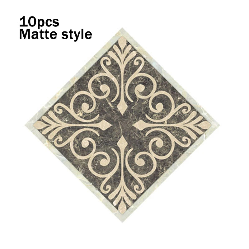 8cm Waterproof Wall Tiles - Set of 10 PVC Pieces