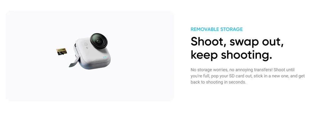 Insta360 GO Ultra 4K Waterproof Mini Camera, 200p Battery