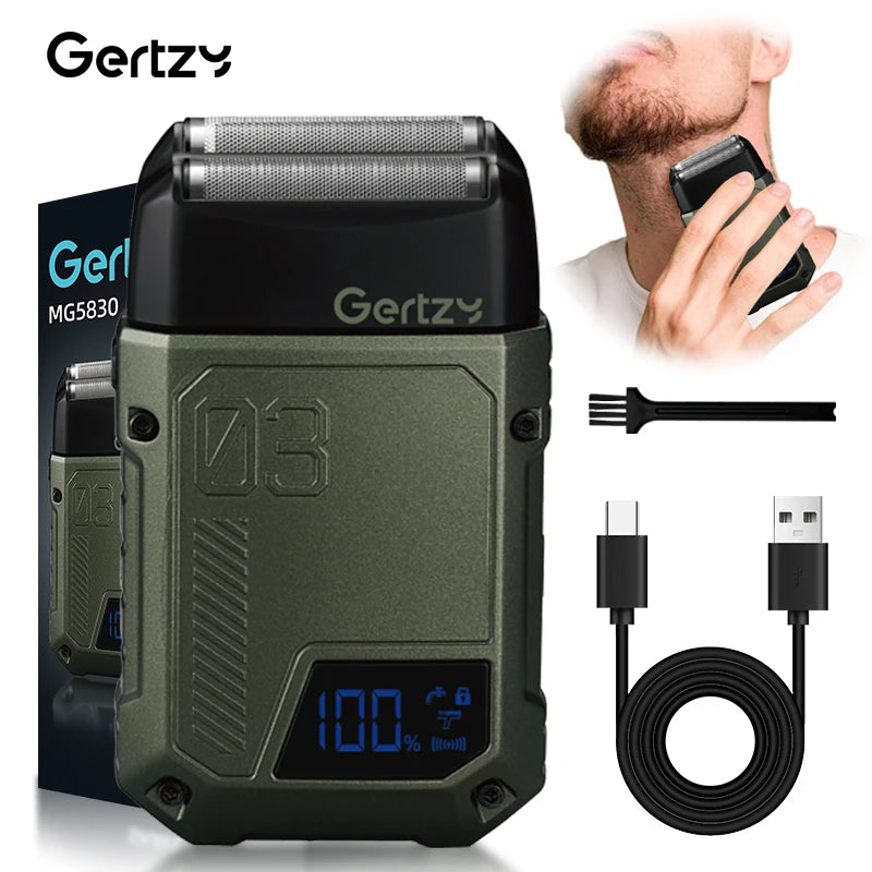 Máy cạo râu điện USB nhôm cho nam du lịch tiện lợi