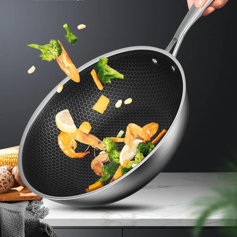 Bộ Nồi Chảo Inox Phủ Gốm Cao Cấp Đa Năng Nhà Bếp