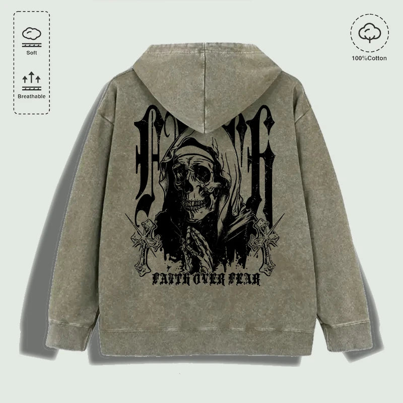 Áo Hoodie Cotton Niềm Tin Vượt Qua Nỗi Sợ Đa Sắc - Daisan Mart