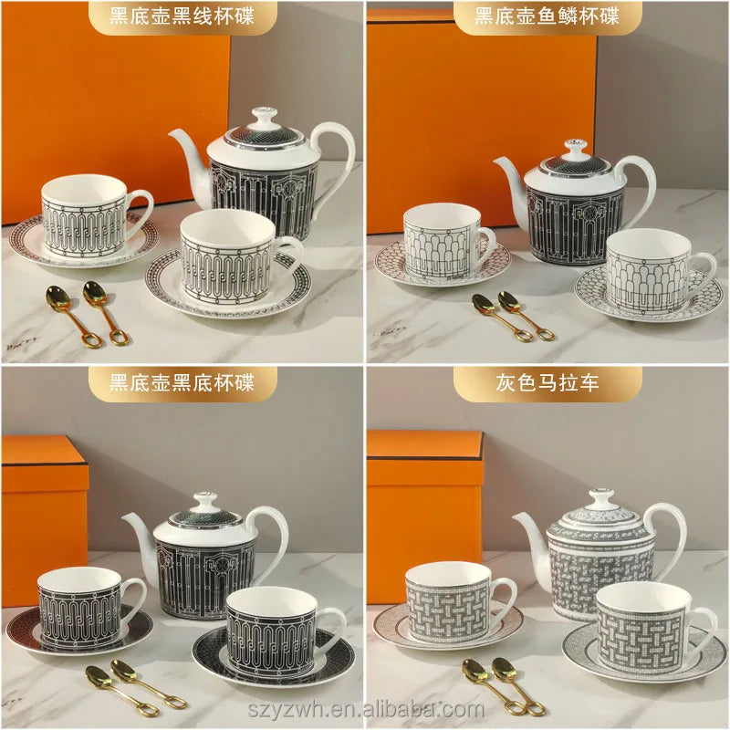 Bộ Ấm Chén Sang Trọng Tối Giản Quà Tặng Tân Gia Cưới