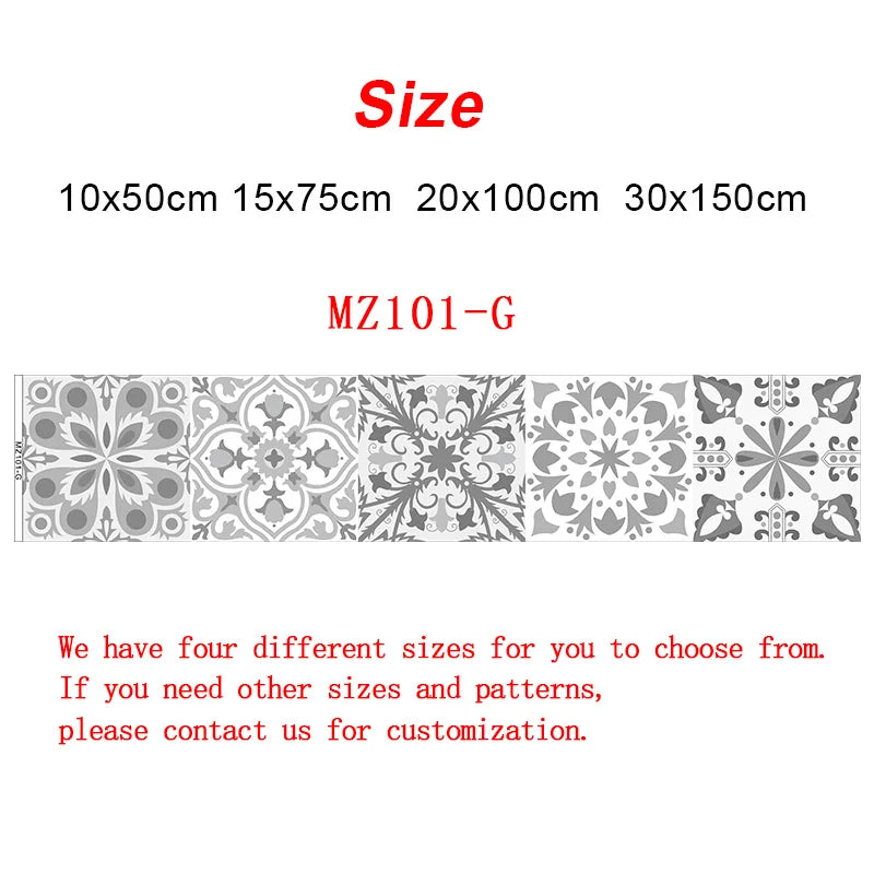 10cm/15cm/20cm/30cm Wall Tile Transfers Stickers for Kitchen Floor Stairs Diy Mural Self-adhesive Waterproof Vinyl Wall Paster