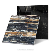 Factory Supply Dark Marble Pattern Ceramic Tiles Porcelain Floor Tiles 80x80 Faux Marble Floor Tiles For Living Room Black