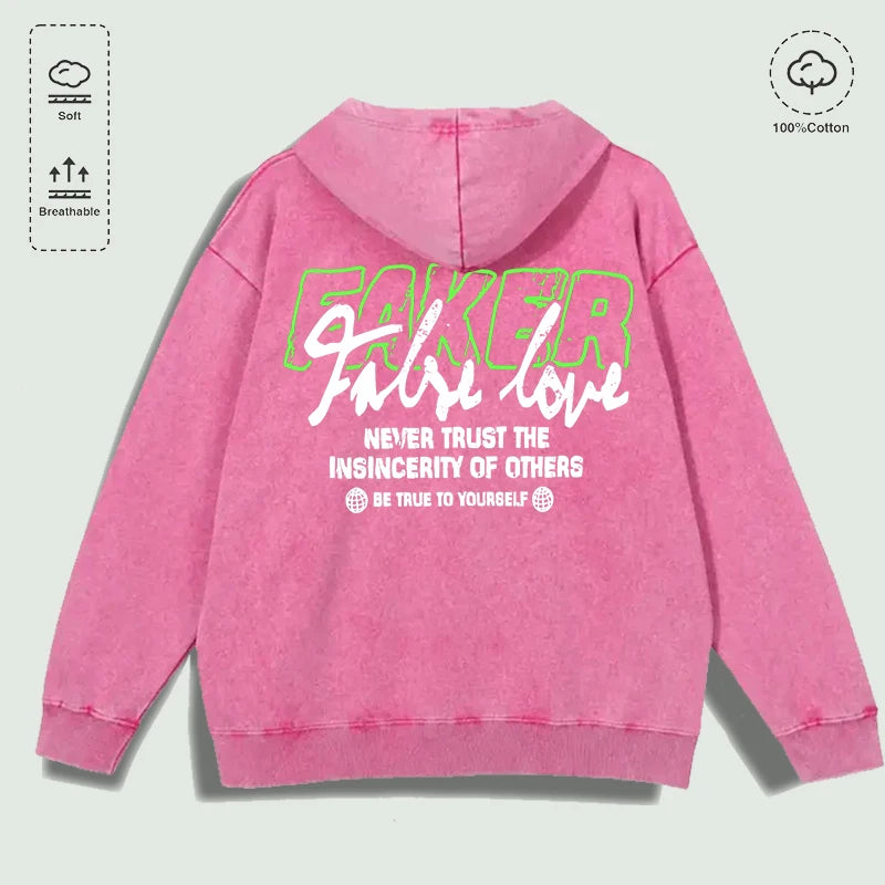 Áo Hoodie Cotton Be True to Yourself Đa Màu - Daisan Mart