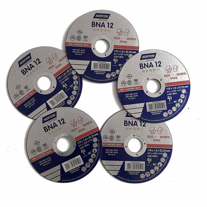 Norton 4.5 Inch Stainless Steel 115 Metal Cutting Disc 
