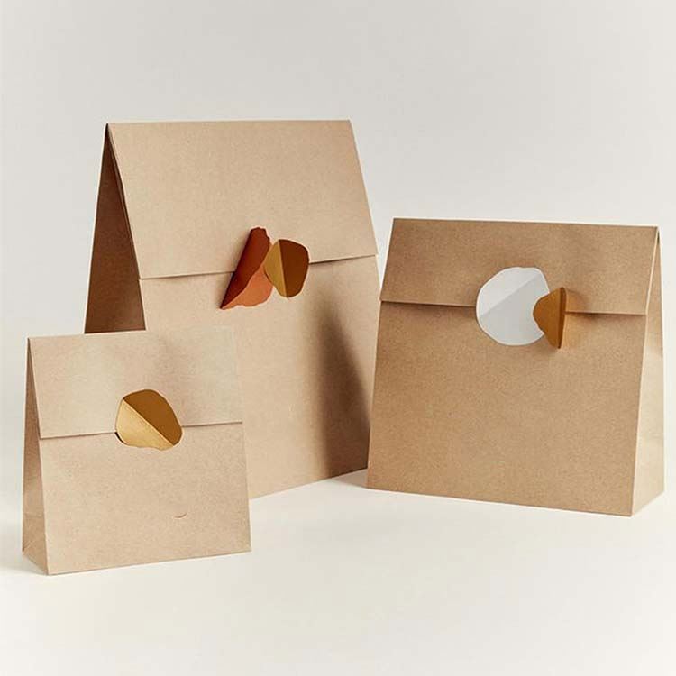 T-LORD Moisture-Proof, Recyclable Cardboard Triangle Gift Bag 