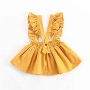 Cute Warm Baby Girl's Princess Woolen Bib Dress