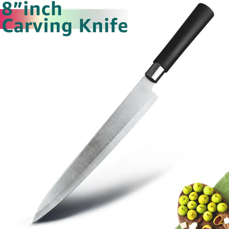 Bộ Dao Bếp Đa Năng Thép Không Gỉ Cao Cấp 5-8 Inch