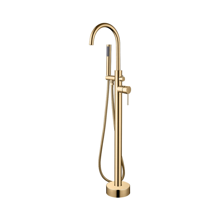 Aquacubic Luxury Gold Hot Cold Shower Faucet Rain Spray