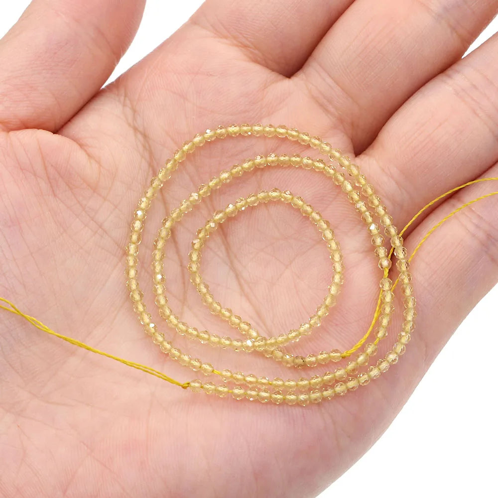 Natural faceted gemstone beads DIY bracelet