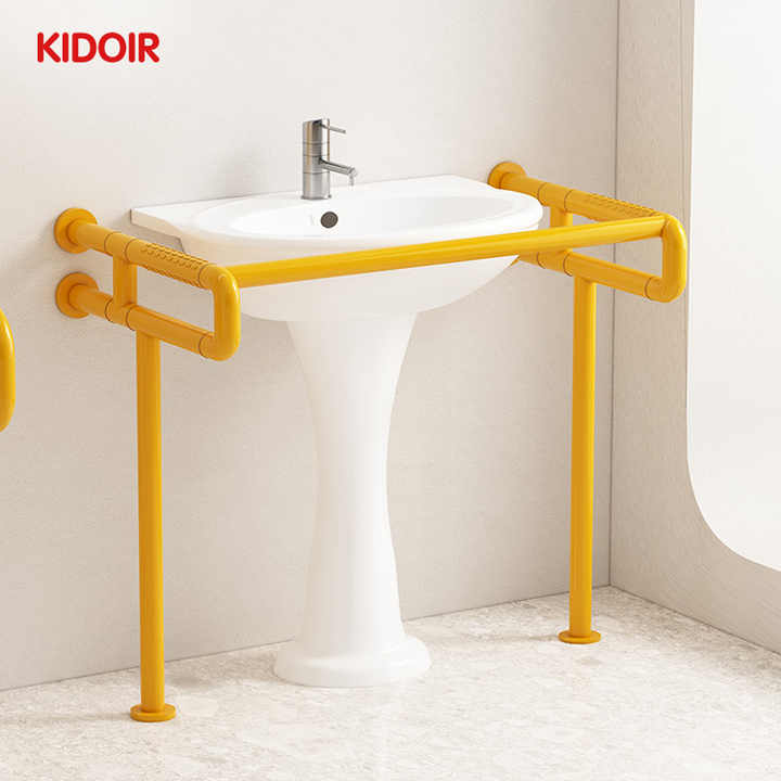 Anti-slip handrail, two-handrail support safety for disabled people, bathroom sink, urinal handrail for disabled elderly 