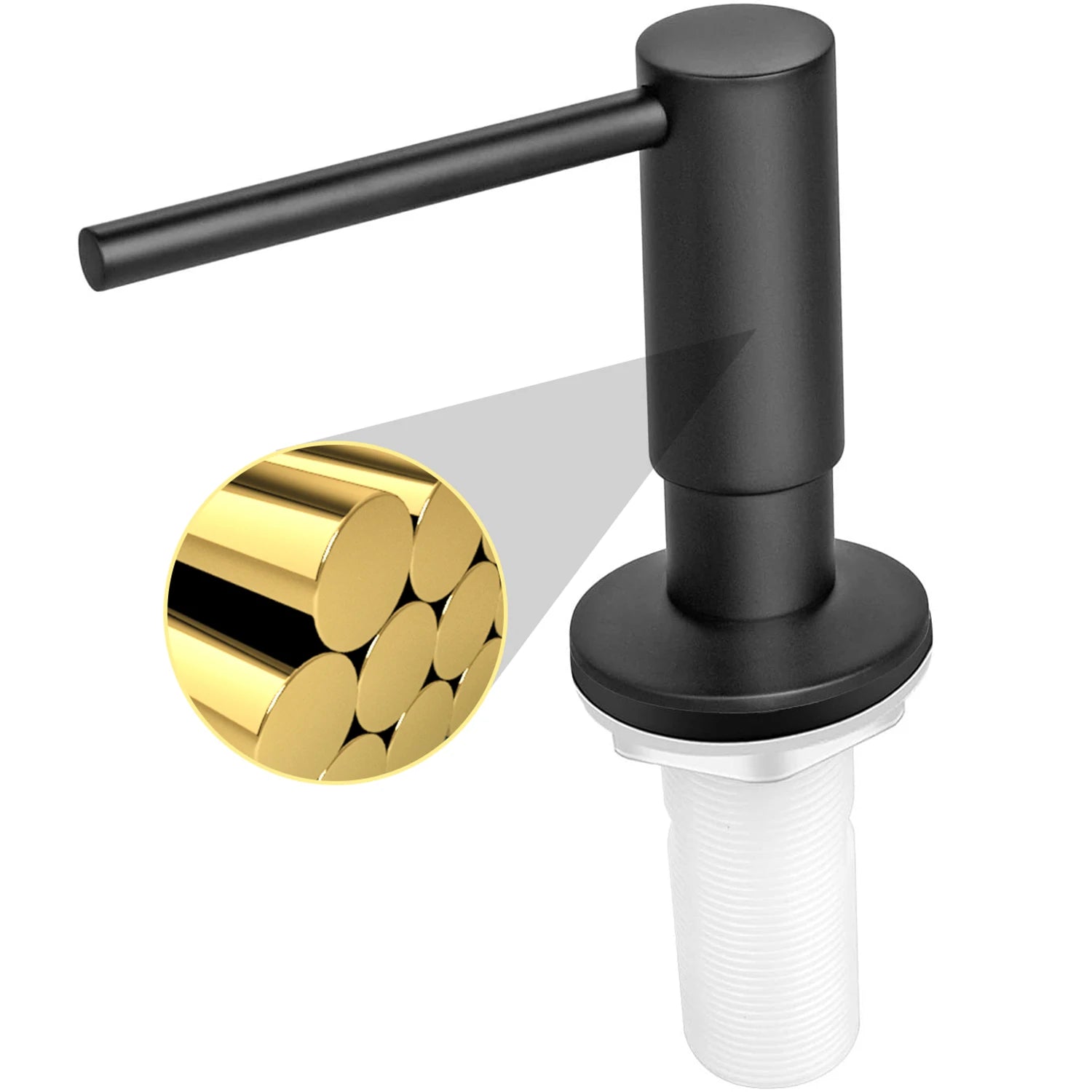 Samodra: 500ML Black Soap Dispenser For Kitchen