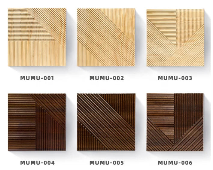 MuMu Design: Tấm Gỗ Trang Trí Hình Học Sang Trọng - Daisan Mart