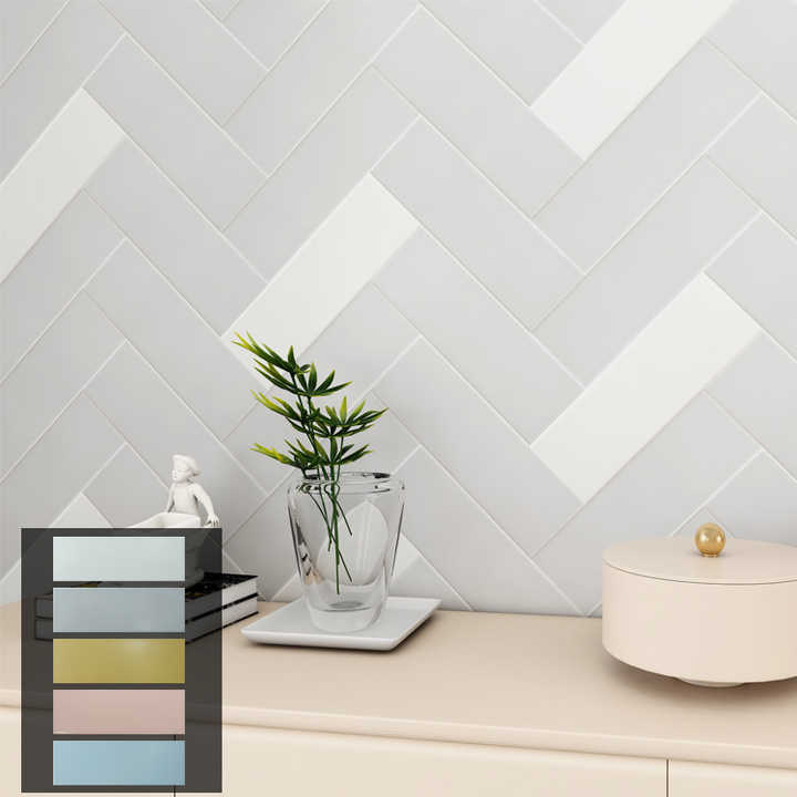 100 X 300 / 150 X 300 mm Matte Ceramic Subway Wall Tiles for Bathroom Shower, House Wall 