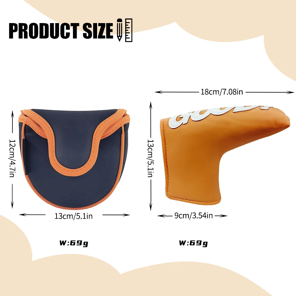 Custom Waterproof PU Golf Club Covers with Embroidery Logo