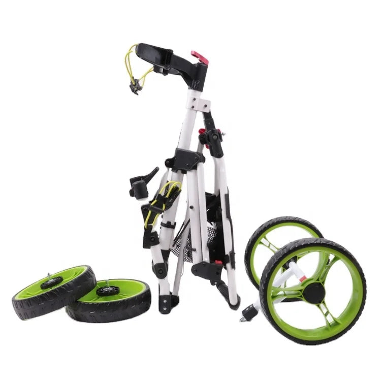 Xe Đẩy Gấp Nhỏ Nhẹ 4 Bánh EVA - Golf Trolley Đen Cao Cấp