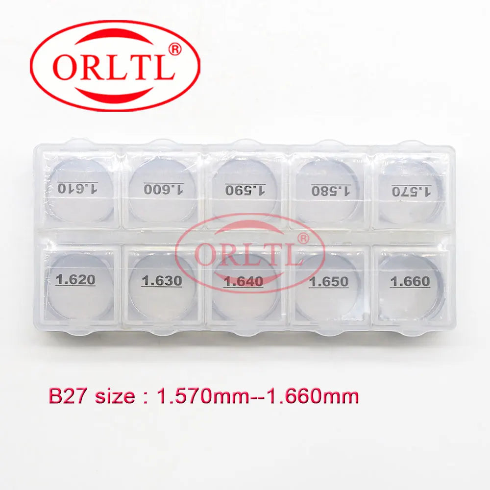 50 件調整墊片 B27 共軌噴油嘴調整墊片 B27 墊圈尺寸：1.57-1.66mm 適用於 DENSO 噴油嘴