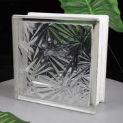 Hollow glass block discount by volume, ice flower pattern, partition wall for home decoration, architectural art glass block 