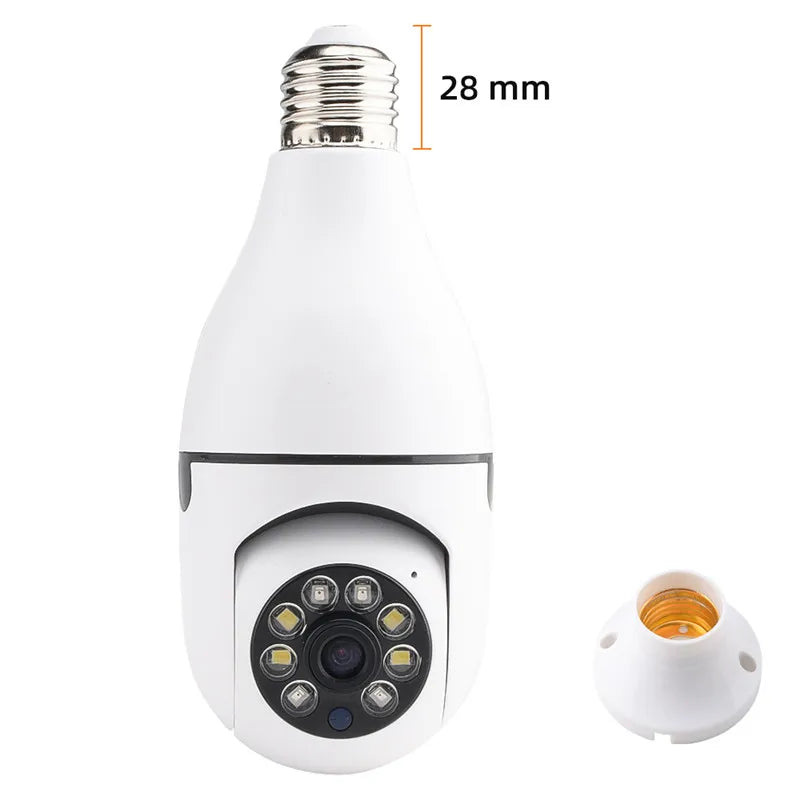 360° HD Wifi Wireless Night Vision Security Camera Light