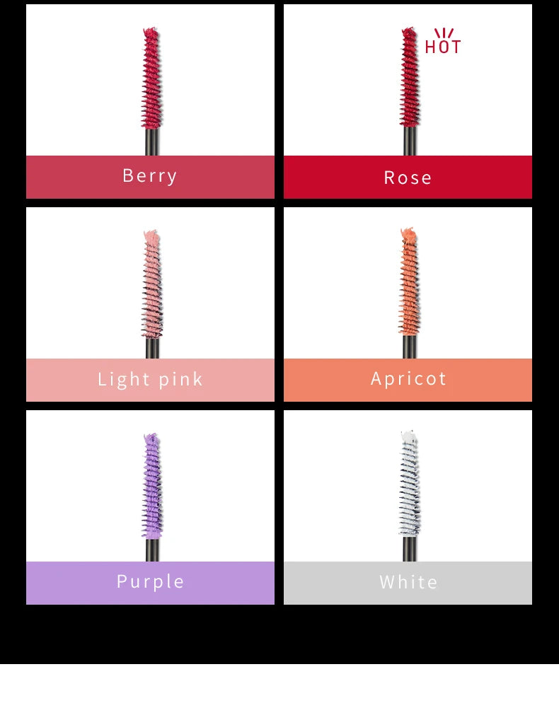 4D White Mascara Long Natural Curl Waterproof