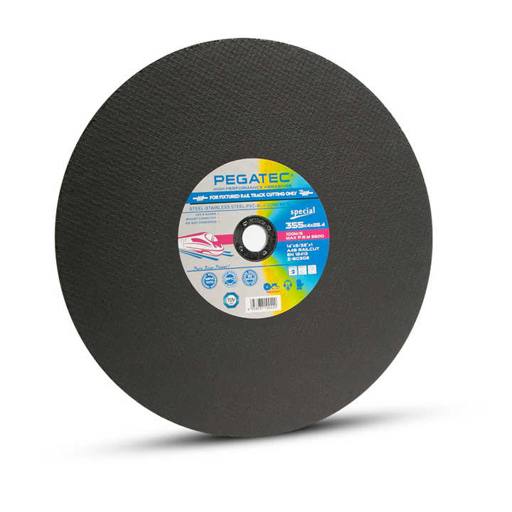 PEGATEC 12'' 300x4X25.4mm Air Saw Blade Rail Cutting Disc 